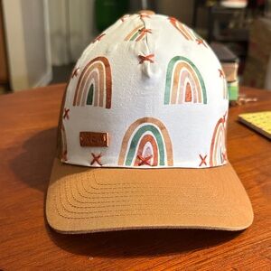 Boho Brown Rainbow Pattern Trucker Hat